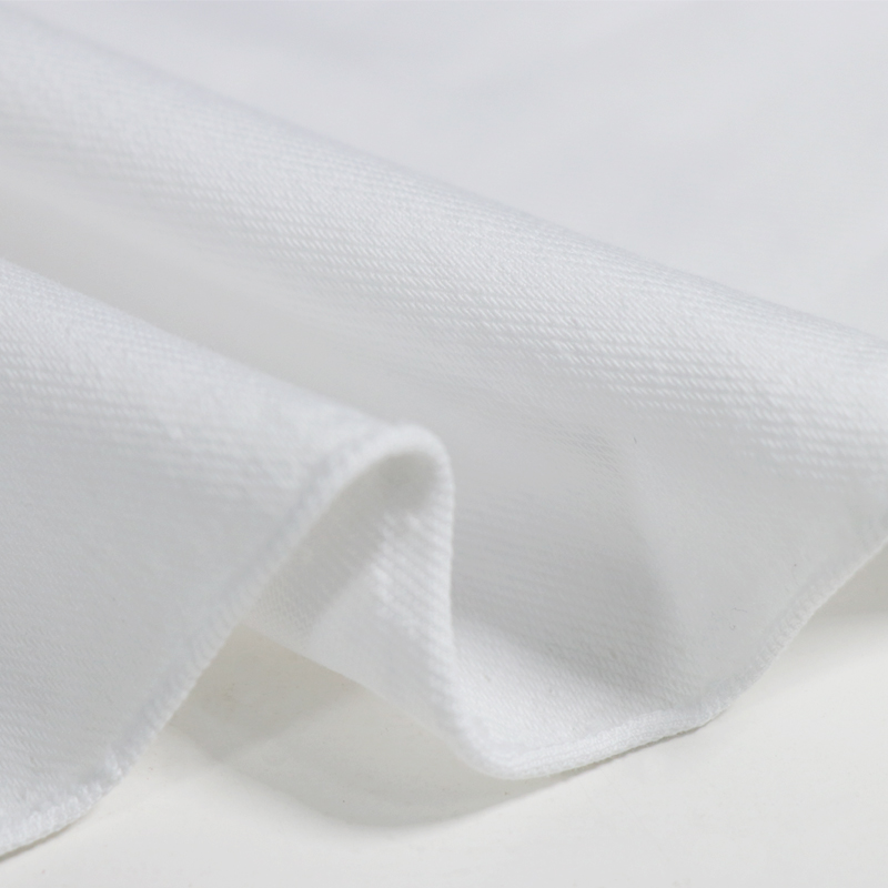 Double dyed cotton polyester twill